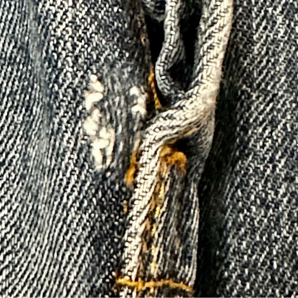 Levis Mens Sz 38x29 Classic 501 Original Button Fly Denim Blue Jeans Americana - Picture 3 of 10